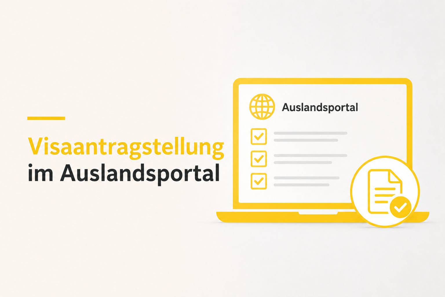 Antrag im Auslandsportal